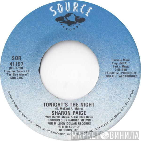 With Sharon Paige  Harold Melvin And The Blue Notes  - Tonight's The Night / Your Love Is Taking Me On A Journey