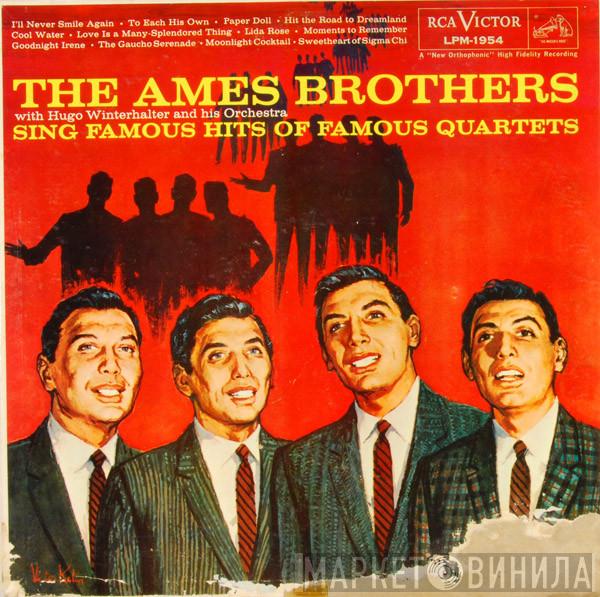With The Ames Brothers  Hugo Winterhalter Orchestra  - Sing Famous Hits Of Famous Quartets