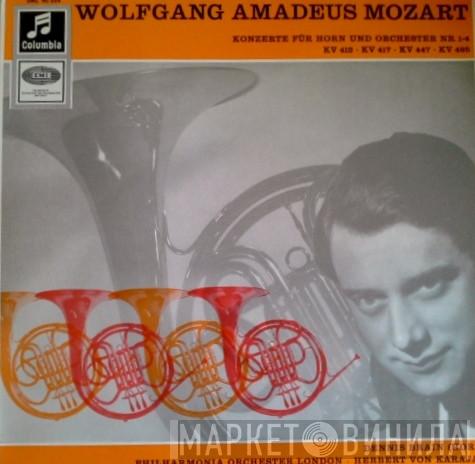 , Wolfgang Amadeus Mozart • Dennis Brain • Philharmonia Orchestra  Herbert von Karajan  - Konzerte Für Horn Und Orchester NR. 1-4 KV 412 • KV 417 • KV 447 • KV 495