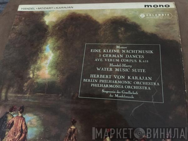 Wolfgang Amadeus Mozart, Georg Friedrich Händel, Sir Hamilton Harty, Herbert von Karajan, Berliner Philharmoniker, Philharmonia Orchestra, Singverein Der Gesellschaft Der Musikfreunde - Eine Kleine Nachtmusik / 3 German Dances / Ave,Verum Corpus / Water Music Suite
