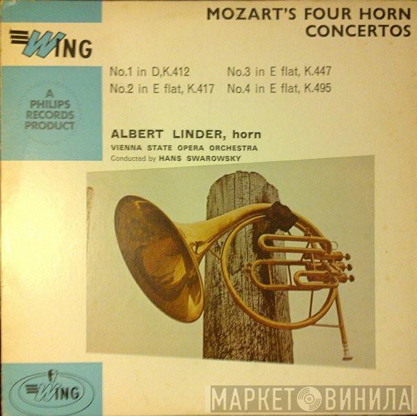 Wolfgang Amadeus Mozart, Albert Linder, Orchester Der Wiener Staatsoper, Hans Swarowsky - Mozart's Four Horn Concertos