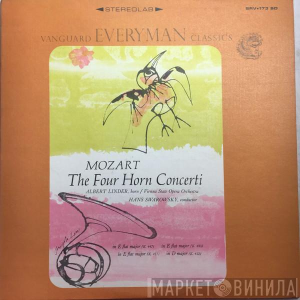 - Wolfgang Amadeus Mozart , Albert Linder , Orchester Der Wiener Staatsoper  Hans Swarowsky  - Mozart's Four Horn Concertos