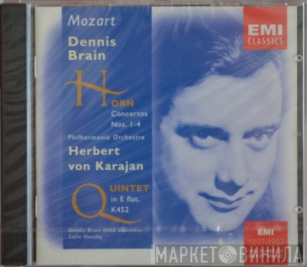 - Wolfgang Amadeus Mozart And Dennis Brain Conducted By Philharmonia Orchestra  Herbert von Karajan  - Horn Concertos Nos. 1-4