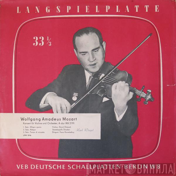 - Wolfgang Amadeus Mozart , David Oistrach , Staatskapelle Dresden  Franz Konwitschny  - Konzert Für Violine Und Orchester, A-dur (KV. 219)