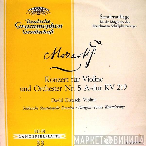 , Wolfgang Amadeus Mozart , David Oistrach , Staatskapelle Dresden  Franz Konwitschny  - Konzert Für Violine Und Orchester Nr. 5 A-dur KV 219