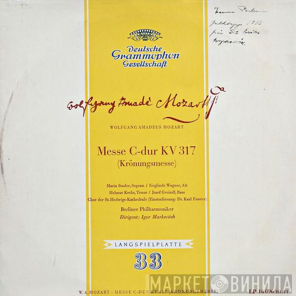 – Wolfgang Amadeus Mozart Dirigent: Berliner Philharmoniker  Igor Markevitch  - Messe C-Dur (Krönungsmesse)