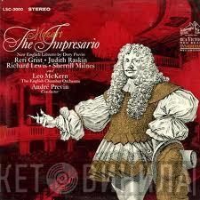 - Wolfgang Amadeus Mozart , Dory Previn • Reri Grist , Judith Raskin • Richard Lewis  And Sherrill Milnes , Leo McKern , English Chamber Orchestra  André Previn  - The Impresario