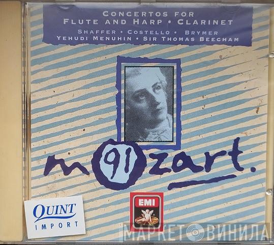 Wolfgang Amadeus Mozart, Elaine Shaffer, Marilyn Costello, Jack Brymer, Yehudi Menuhin, Sir Thomas Beecham - Concertos For Flute and Harp, Clarinet