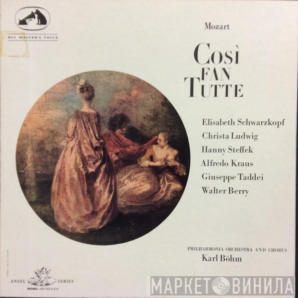 Wolfgang Amadeus Mozart, Elisabeth Schwarzkopf, Christa Ludwig, Hanny Steffek, Alfredo Kraus, Giuseppe Taddei, Walter Berry, Philharmonia Orchestra, Philharmonia Chorus, Karl Böhm - Così Fan Tutte