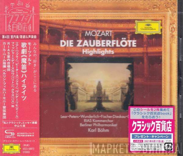 - Wolfgang Amadeus Mozart , Evelyn Lear , Roberta Peters , Fritz Wunderlich , Dietrich Fischer-Dieskau , Franz Crass , RIAS-Kammerchor , Berliner Philharmoniker  Karl Böhm  - Die Zauberflöte (Highlights)