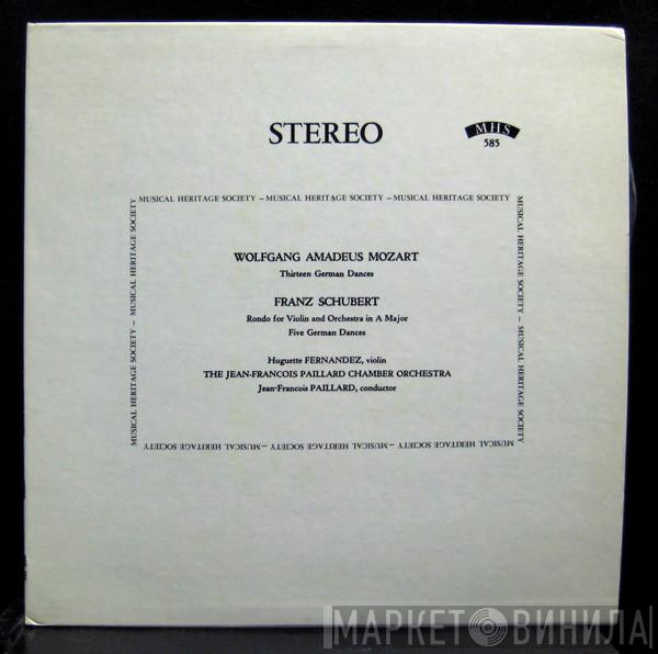 Wolfgang Amadeus Mozart, Franz Schubert, Orchestre De Chambre Jean-François Paillard - Mozart: Thirteen German Dances; Schubert: Rondo for Violin and Orchestra in A Major, Five German Dances