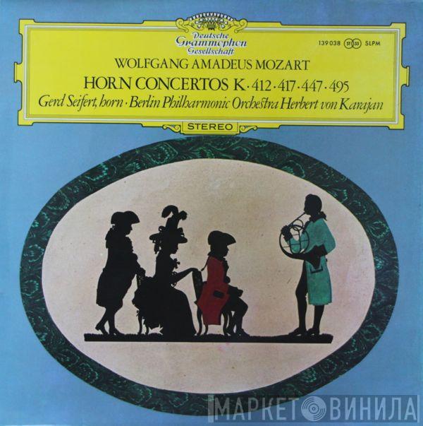 Wolfgang Amadeus Mozart, Gerd Seifert, Berliner Philharmoniker, Herbert von Karajan - Horn Concertos K∙412∙417∙447∙495