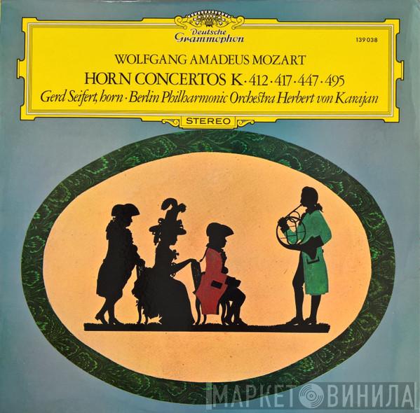 Wolfgang Amadeus Mozart, Gerd Seifert, Berliner Philharmoniker, Herbert von Karajan - Horn Concertos K∙412∙417∙447∙495