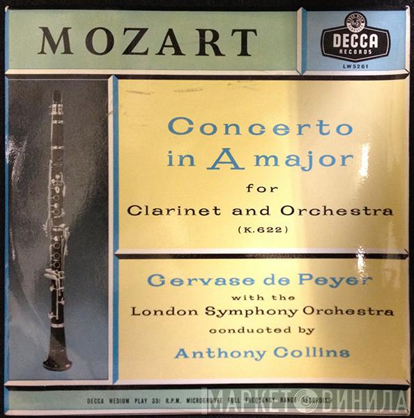 Wolfgang Amadeus Mozart, Gervase de Peyer, The London Symphony Orchestra, Anthony Collins  - Concerto In A Major For Clarinet And Orchestra
