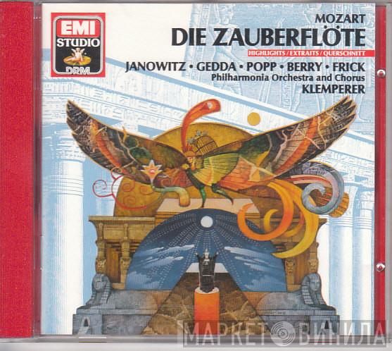 Wolfgang Amadeus Mozart, Gundula Janowitz, Nicolai Gedda, Lucia Popp, Walter Berry, Gottlob Frick, Philharmonia Orchestra, Philharmonia Chorus, Otto Klemperer - Die Zauberflöte (Querschnitt)