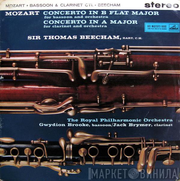 Wolfgang Amadeus Mozart, Gwydion Brooke, Jack Brymer, The Royal Philharmonic Orchestra, Sir Thomas Beecham - Mozart Concerto's In B Flat Major, K.191 For Bassoon And Orchestra; In A Major, K.622 For Clarinet And Orchestra