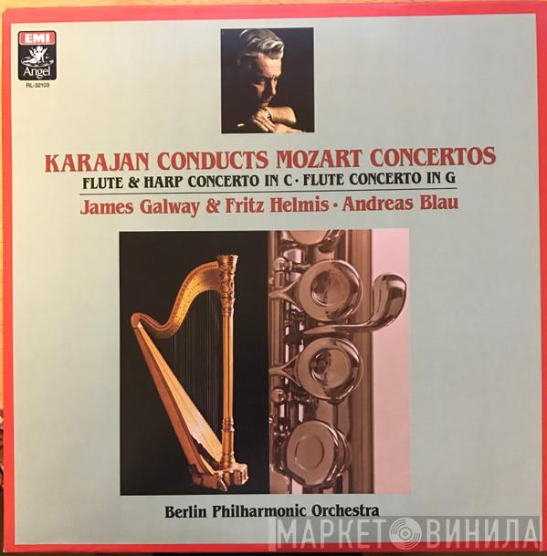 - Wolfgang Amadeus Mozart , Herbert von Karajan , Berliner Philharmoniker , Andreas Blau , James Galway  Fritz Helmis  - Karajan Conducts Mozart Concertos