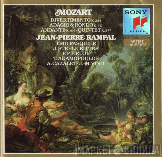 , Wolfgang Amadeus Mozart , Jean-Pierre Rampal , Trio Pasquier , John Steele Ritter , Pierre Pierlot , Tasso Adamopoulos , André Cazalet  Jean-Michel Vinit  - Divertimento, K.334 - Adagio And Rondo, K.617 - Andante, K.616 - Quintet, K.557