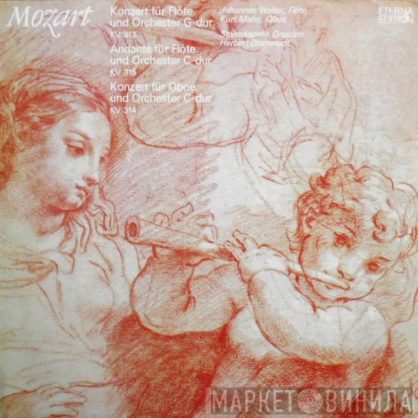 , Wolfgang Amadeus Mozart , Johannes Walter  , Kurt Mahn , Staatskapelle Dresden  Herbert Blomstedt  - Konzert Für Flöte Und Orchester G-dur KV 313, Konzert Für Flöte Und Orchester C-dur KV 315, Konzert Für Oboe Und Orchester C-dur KV 314