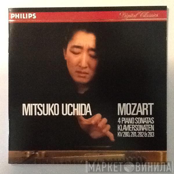 Wolfgang Amadeus Mozart, Mitsuko Uchida - 4 Piano Sonatas = Klaviersonaten KV 280, 281, 282 & 283