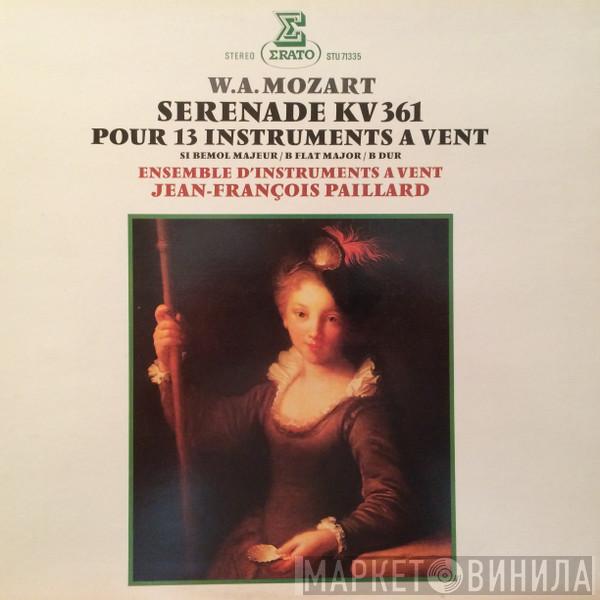 , Wolfgang Amadeus Mozart  Orchestre De Chambre Jean-François Paillard  - Serenade KV 361 Pour 13 Instruments À Vent