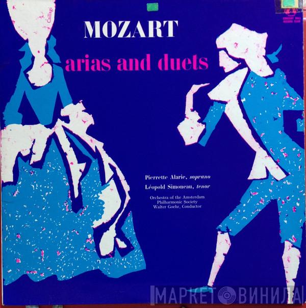 Wolfgang Amadeus Mozart, Pierrette Alarie, Leopold Simoneau, Amsterdam Philharmonic Society Orchestra, Walter Goehr - Arias And Duets