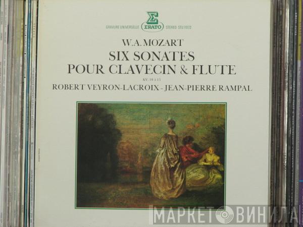 , Wolfgang Amadeus Mozart , Robert Veyron-Lacroix  Jean-Pierre Rampal  - Six Sonates Pour Clavecin & Flûte