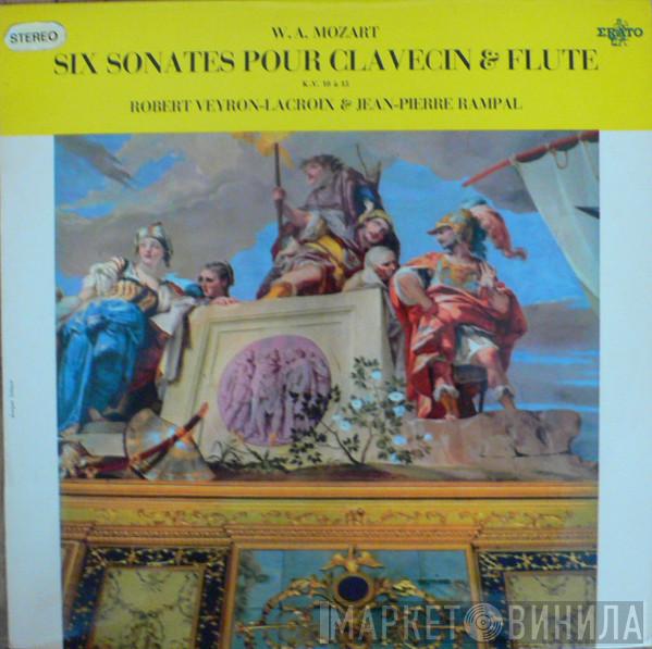 , Wolfgang Amadeus Mozart , Robert Veyron-Lacroix  Jean-Pierre Rampal  - Six Sonates Pour Clavecin Et Flute (K.V. 10 A 15)