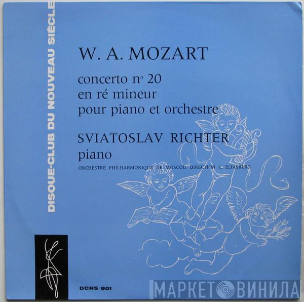 - Wolfgang Amadeus Mozart , Sviatoslav Richter Direction Moscow Philharmonic Orchestra  Карл Ильич Элиасберг  - Concerto N° 20 En Ré Mineur Pour Piano Et Orchestre