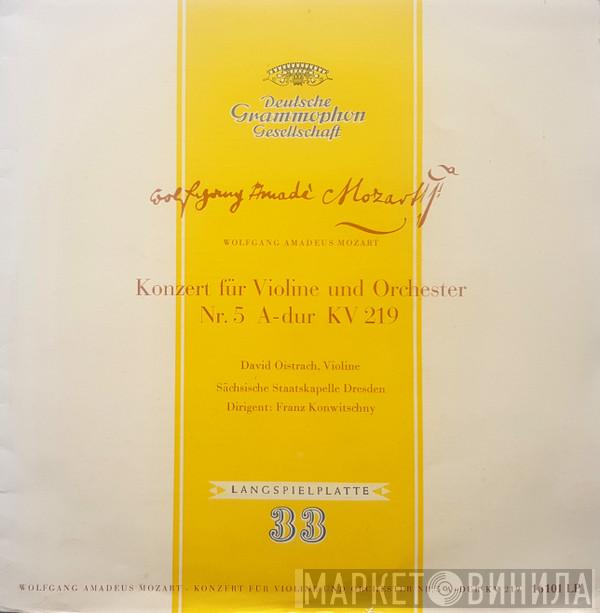 – Wolfgang Amadeus Mozart , Violine, David Oistrach , Dirigent: Staatskapelle Dresden  Franz Konwitschny  - Konzert Für Violine Und Orchester Nr. 5 A-dur KV 219