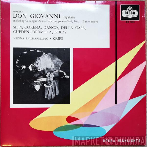 Wolfgang Amadeus Mozart, Wiener Philharmoniker, Josef Krips - Don Giovanni Highlights