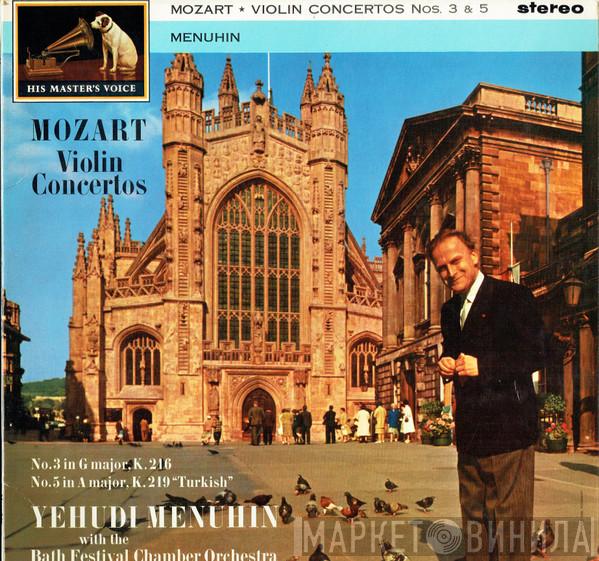 , Wolfgang Amadeus Mozart , Yehudi Menuhin  Bath Festival Chamber Orchestra  - Violin Concertos No 3 In G Major, No 5 In A Major