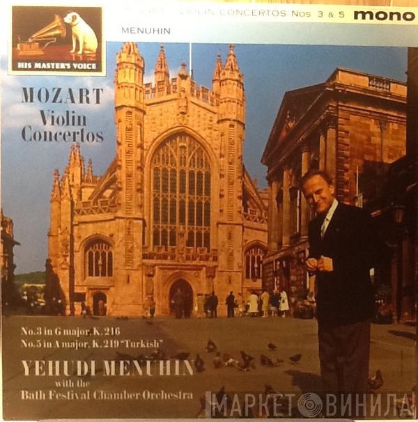 , Wolfgang Amadeus Mozart , Yehudi Menuhin  Bath Festival Chamber Orchestra  - Violin Concertos No 3 In G Major, No 5 In A Major