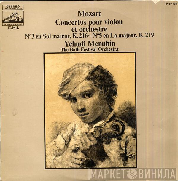 , Wolfgang Amadeus Mozart , Yehudi Menuhin  Bath Festival Orchestra  - Concertos Pour Violon Et Orchestre N° 3 En Sol Majeur, K. 216 ~ N° 5 En La Majeur, K. 219