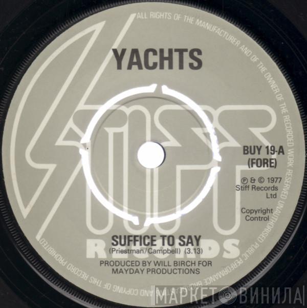 Yachts - Suffice To Say
