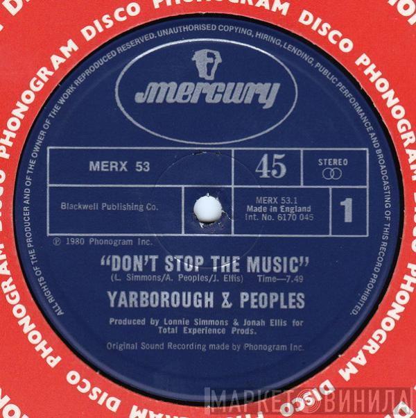 Yarbrough & Peoples - Don't Stop The Music / You're My Song