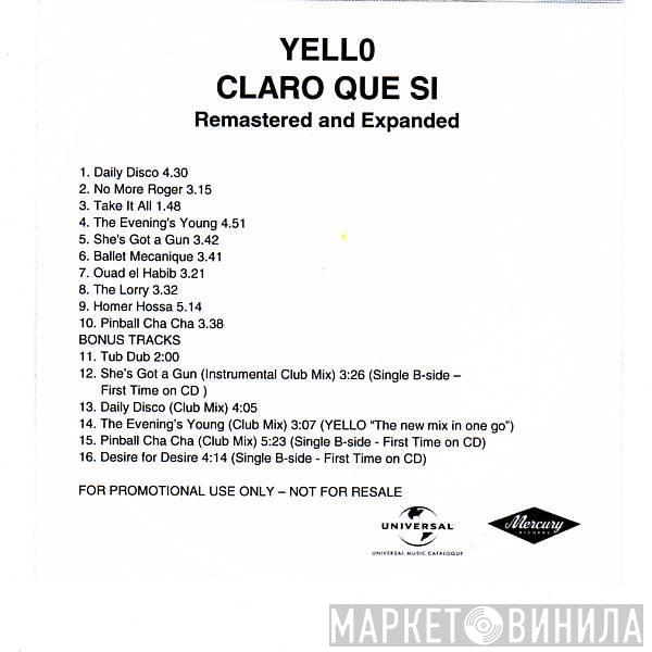  Yello  - Claro Que Si - Remastered And Expanded