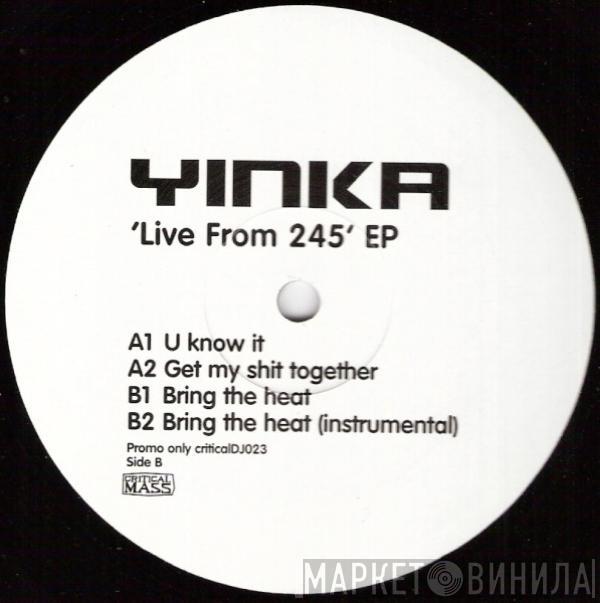 Yinka Adesina - 'Live From 245' EP
