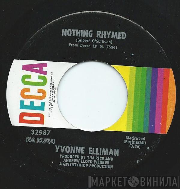 Yvonne Elliman  - Nothing Rhymed