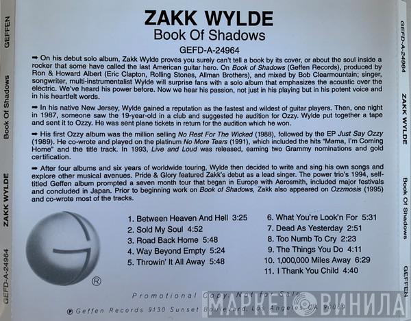  Zakk Wylde  - Book Of Shadows