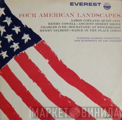 conducting Werner Janssen  Janssen Symphony Of Los Angeles  - Four American Landscapes