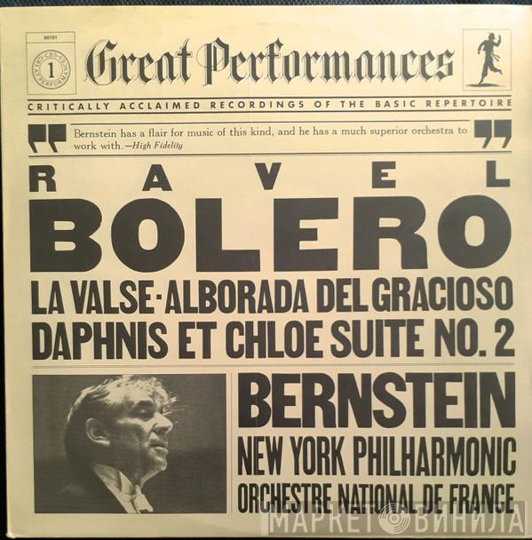 conducting the Leonard Bernstein and the The New York Philharmonic Orchestra / Orchestre National De France  Maurice Ravel  - Bolero / La Valse / Alborada Del Gracioso / Daphnis Et Chloe Suite No. 2