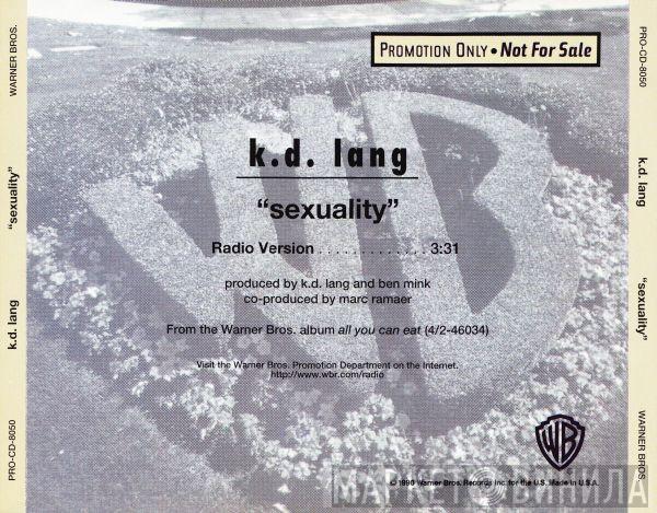 k.d. lang - Sexuality