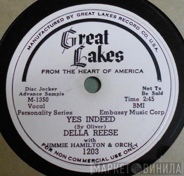 with Della Reese  Jimmie Hamilton And His Orchestra  - Yes Indeed / Blue And Orange Birds