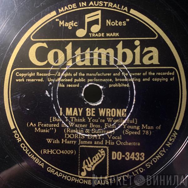 with Doris Day  Harry James And His Orchestra  - I May Be Wrong / The Very Thought Of You