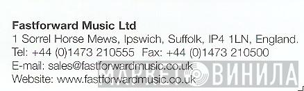 Fastforward Music Ltd. - Винил CD и Кассеты лейбла Fastforward Music Ltd. на сайте МаркетВинила