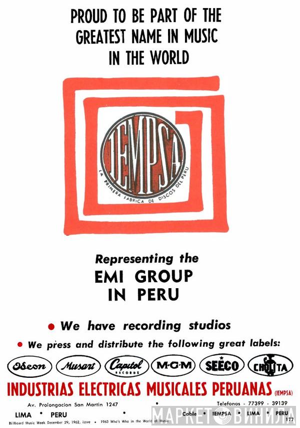 Industrias Electricas Y Musicales Peruanas S.A. - Винил CD и Кассеты лейбла Industrias Electricas Y Musicales Peruanas S.A. на сайте МаркетВинила