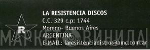 La Resistencia Records - Винил CD и Кассеты лейбла La Resistencia Records на сайте МаркетВинила