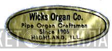 Wicks Organ Company - Винил CD и Кассеты лейбла Wicks Organ Company на сайте МаркетВинила